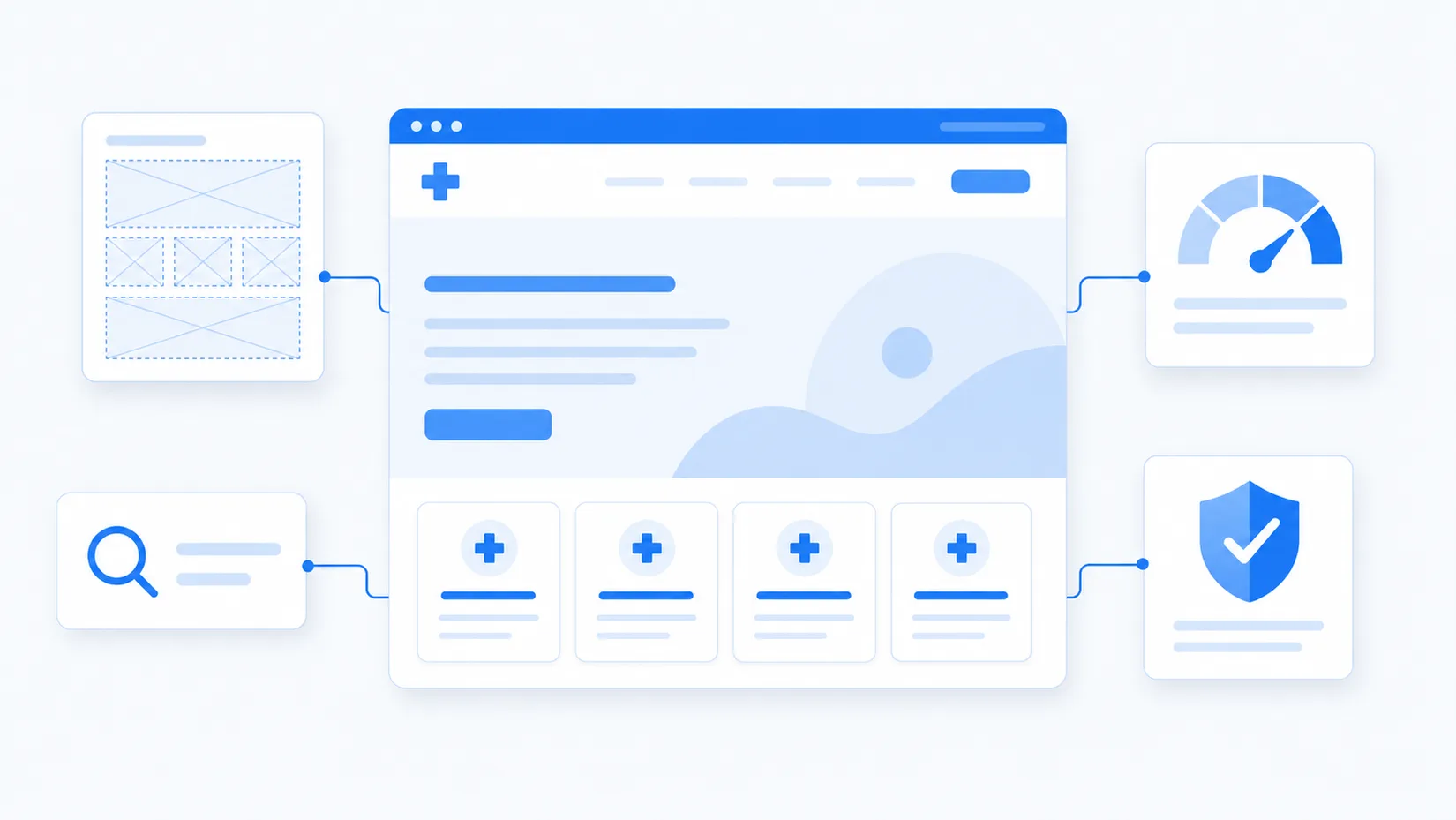 Healthcare website design for UK clinics: SEO-first site structure, page speed and patient trust signals